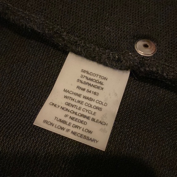 Calvin Klein Black Draped Sweatshirt - Picture 6 of 7